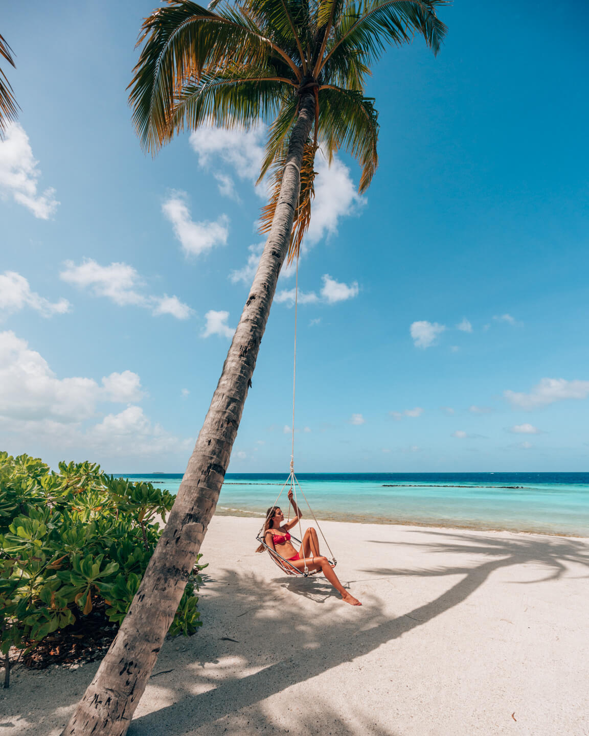 beach swing in The Maldives