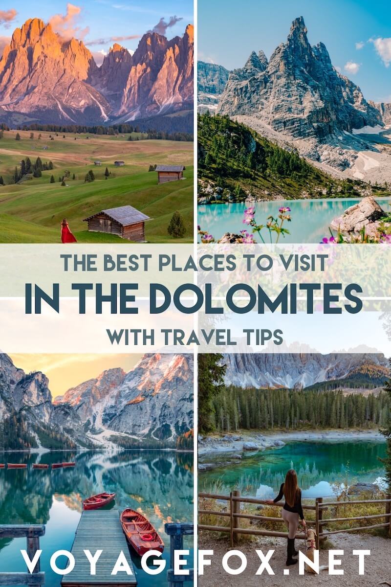 cover for the best places to visit in the dolomites