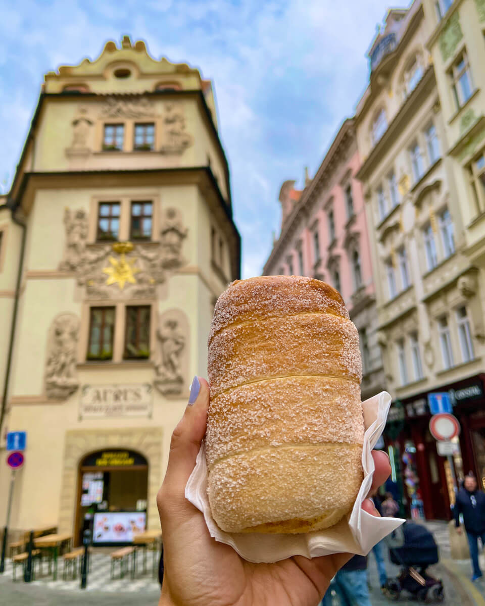 eating a trdelnik is one of the best things to do in Prague