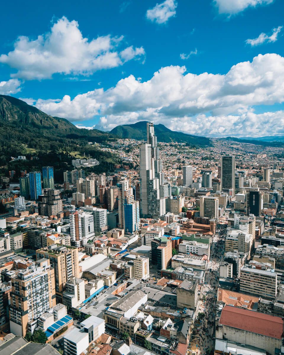 The big city Bogota is one of the best places to visit in Colombia
