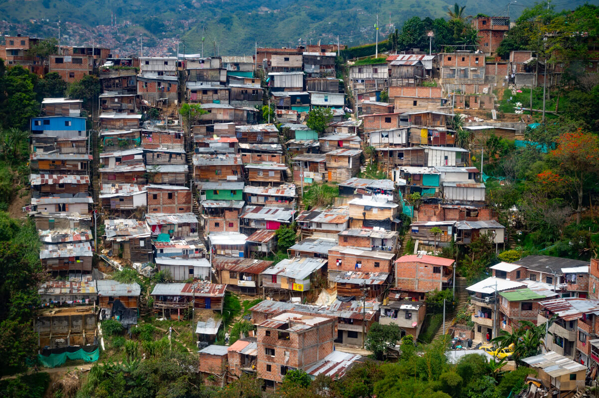 the favelas in Medellin belong to one best places to visit in Colombia