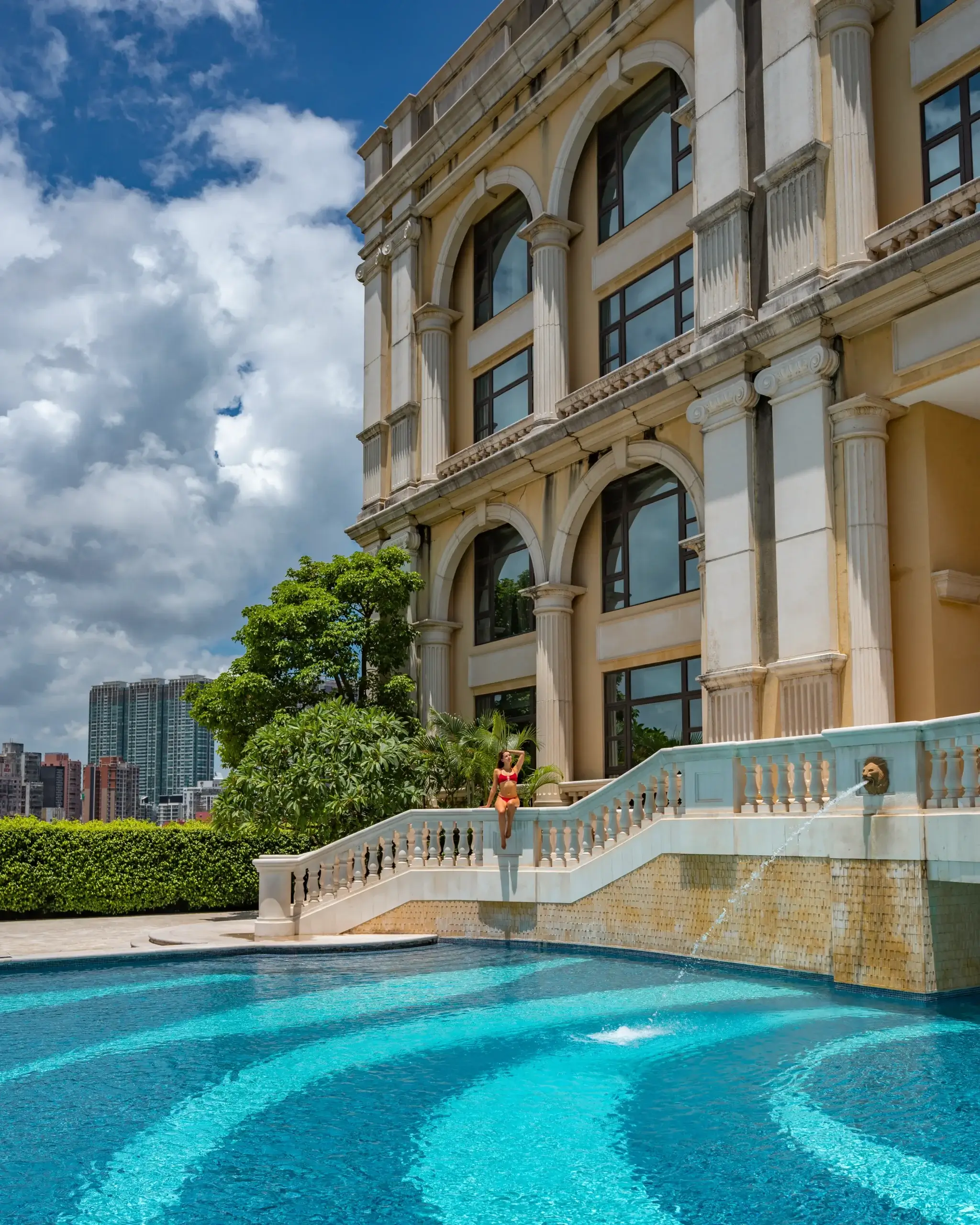 Macao hotel tip: Pool view from the Sofitel Macao