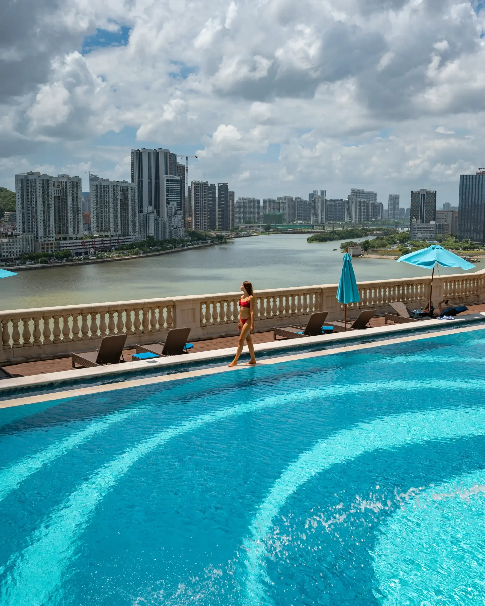 Macao hotel tip: Pool view from the Sofitel Macao
