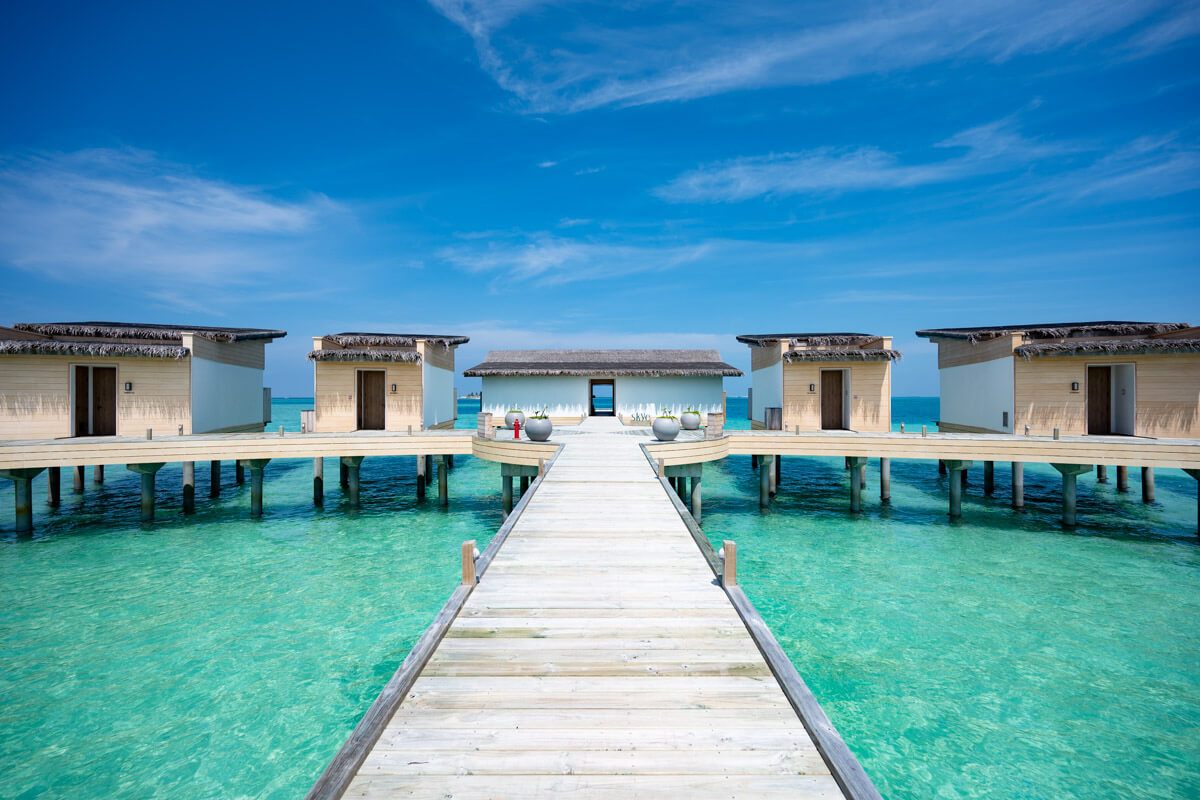 the overwater spa at the Hilton Maldives Amingiri