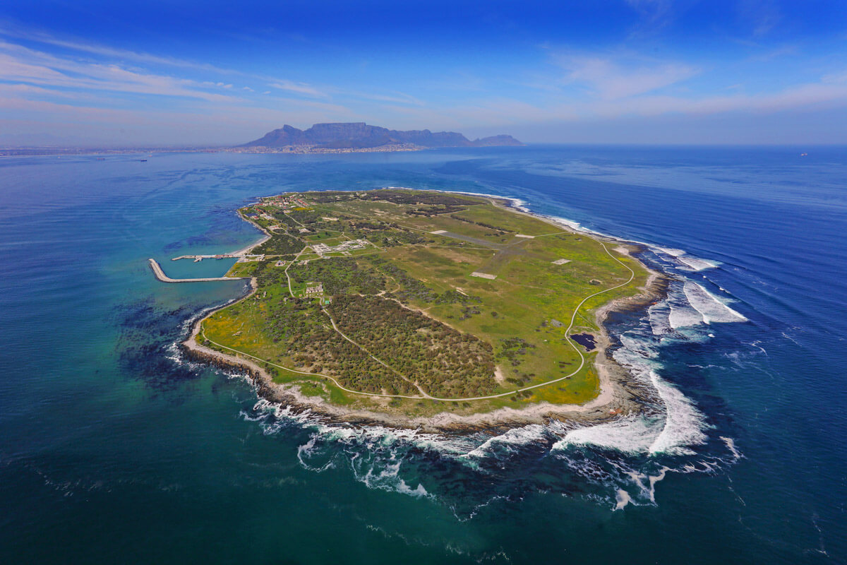 the best things to do in Cape Town, Robben Island aerial view