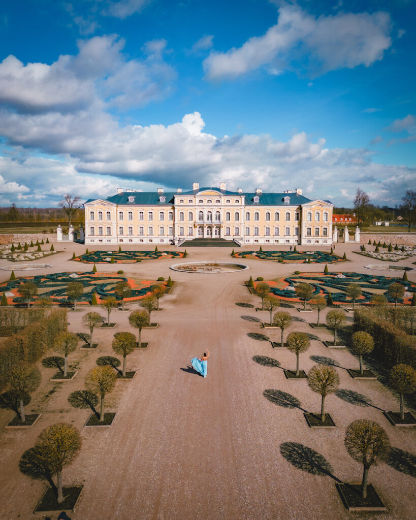 The Randale palace in Latvia is one of the most beautiful places to visit