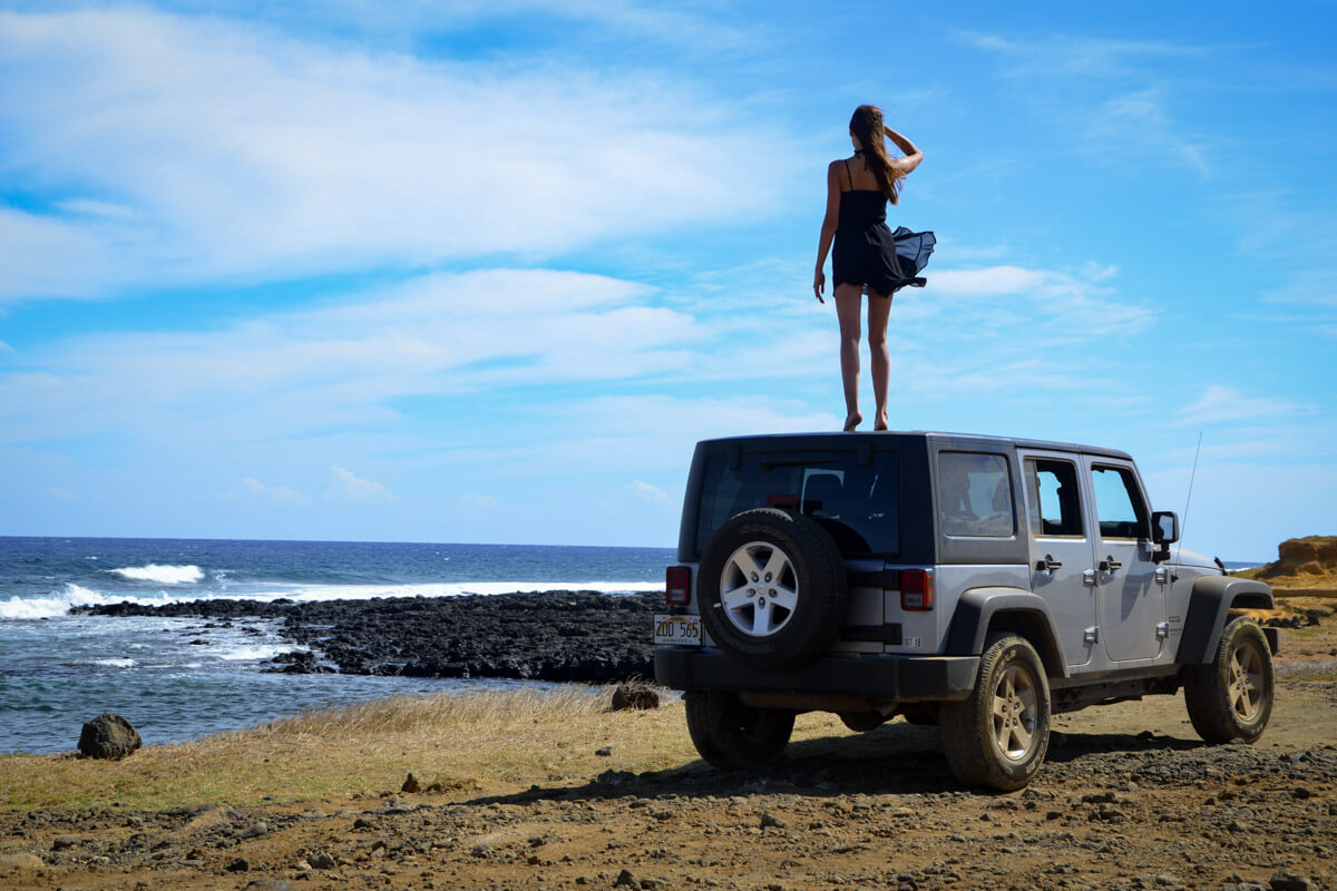 exploring the big island with a jeep at the green sand beach, Reisetipps für the big island