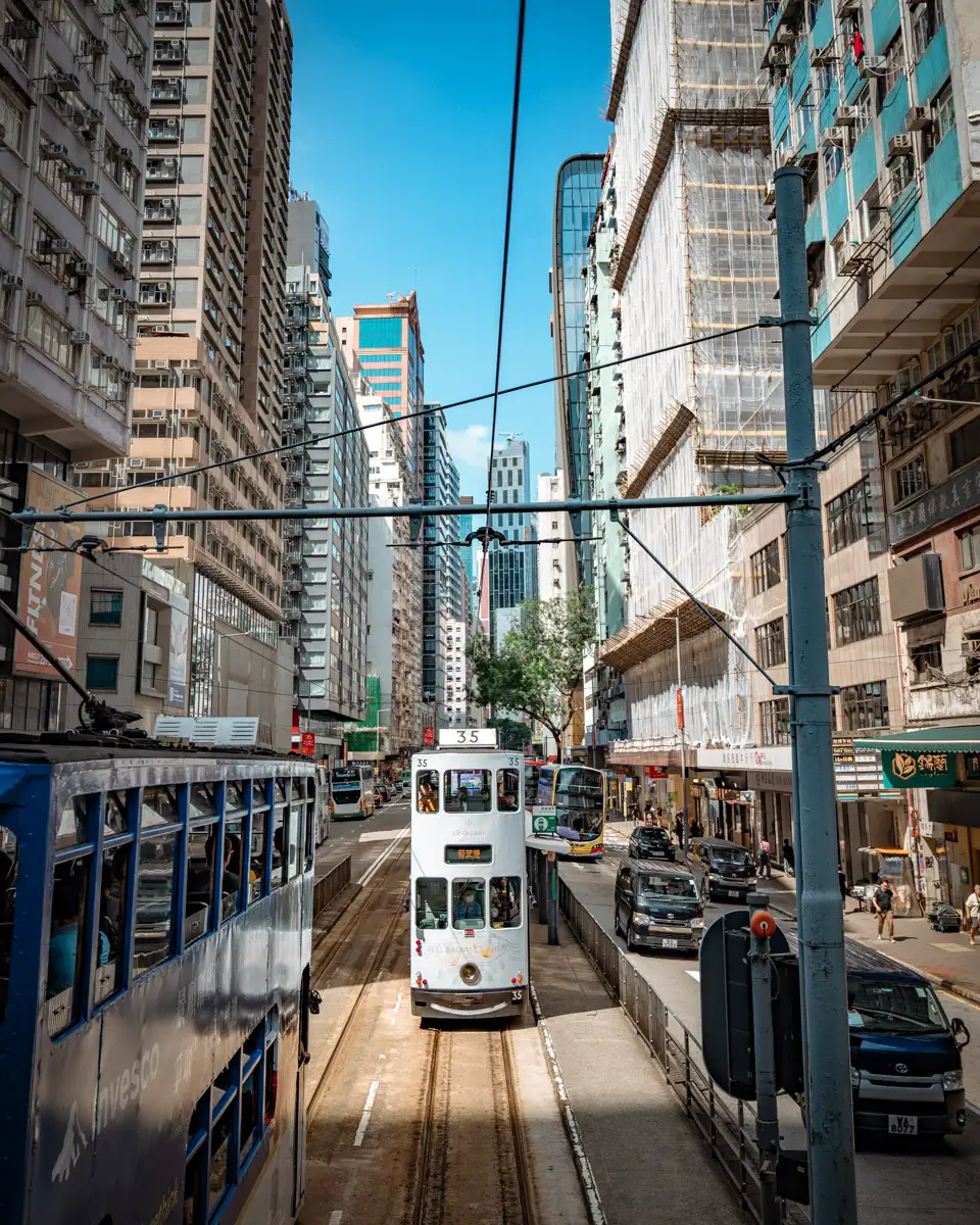 ding ding Hong Kong vintage tram, sightseeing tour, photo spots and best places to visit in Hong Kong