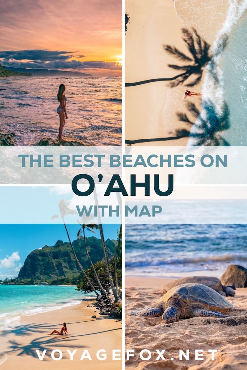 the best beaches on Oahu, Hawaii with map