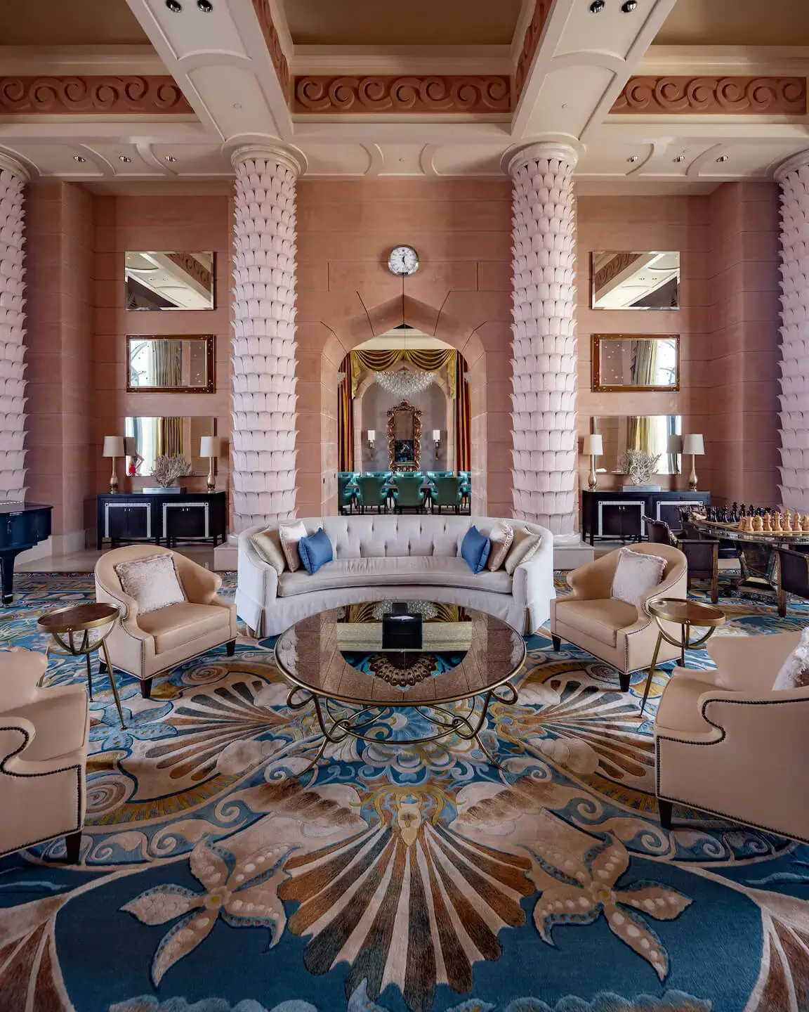 The Living Room of the Royal Bridge Suite at the Atlantis The Palm Dubai