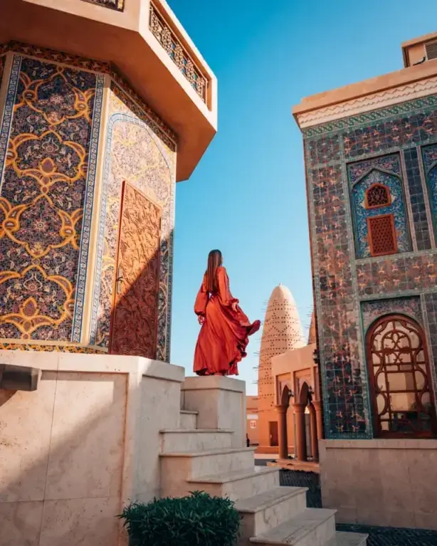 the katara mosque, at the katara village in doha, Qatar, one of the best attractions