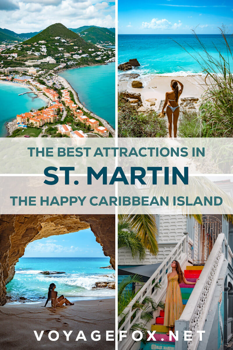 The best attractions in St. Martin in the Caribbean with map