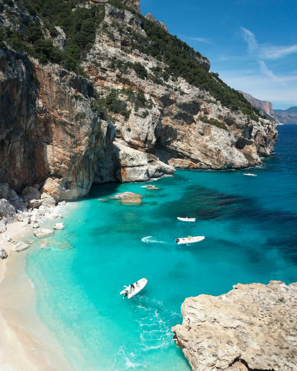 a beautiful beach in Sardinia, one of the best travel destinations in Italy