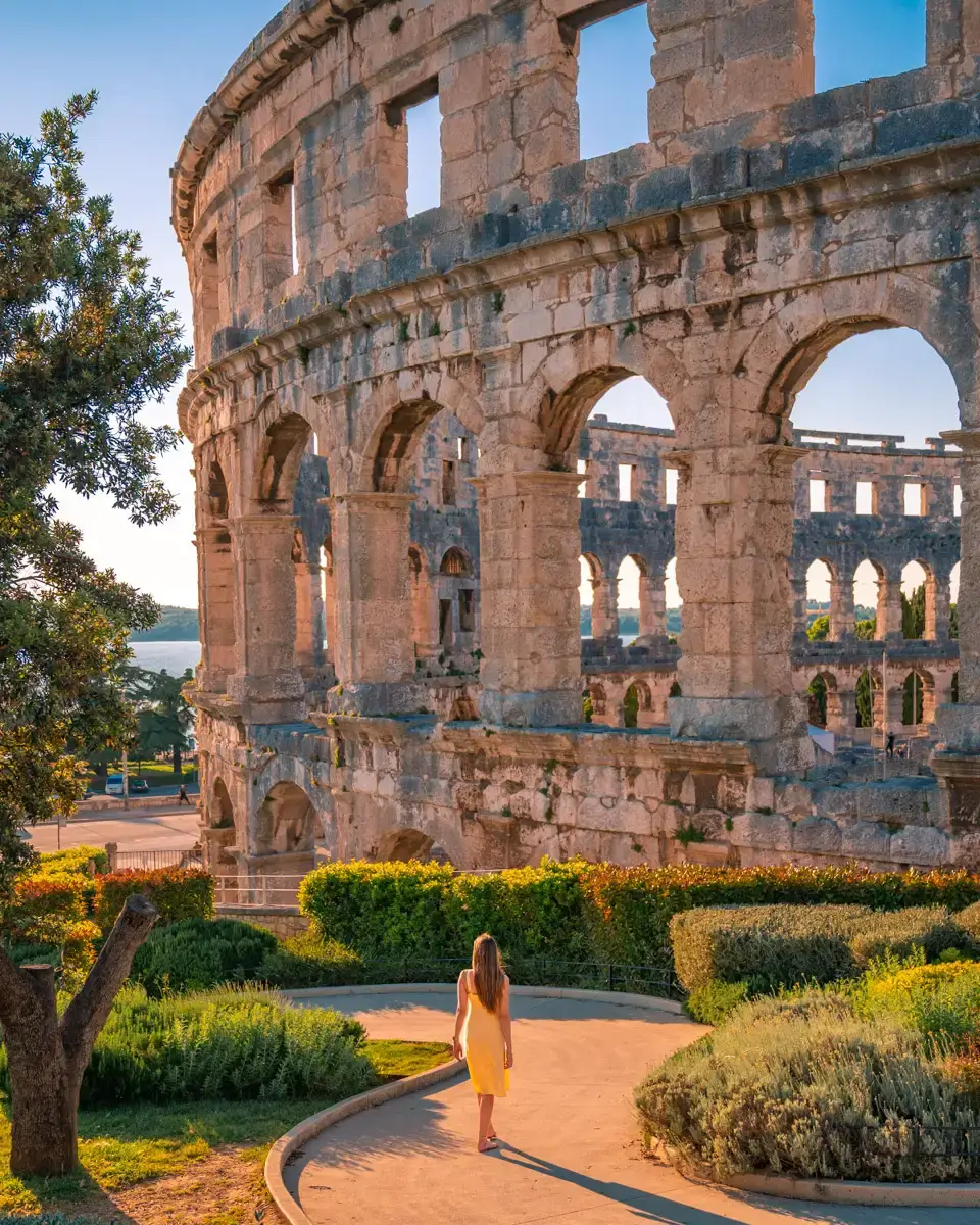 one of the best sights in Croatia: The arena in pula, amphitheater