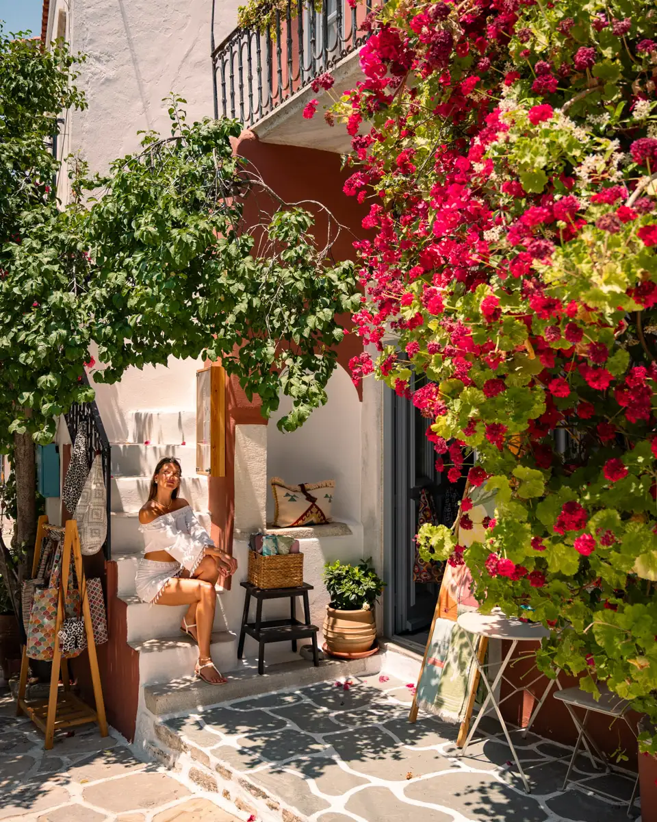 picturesque and beautiful small village in Naxos, greece called Chalki