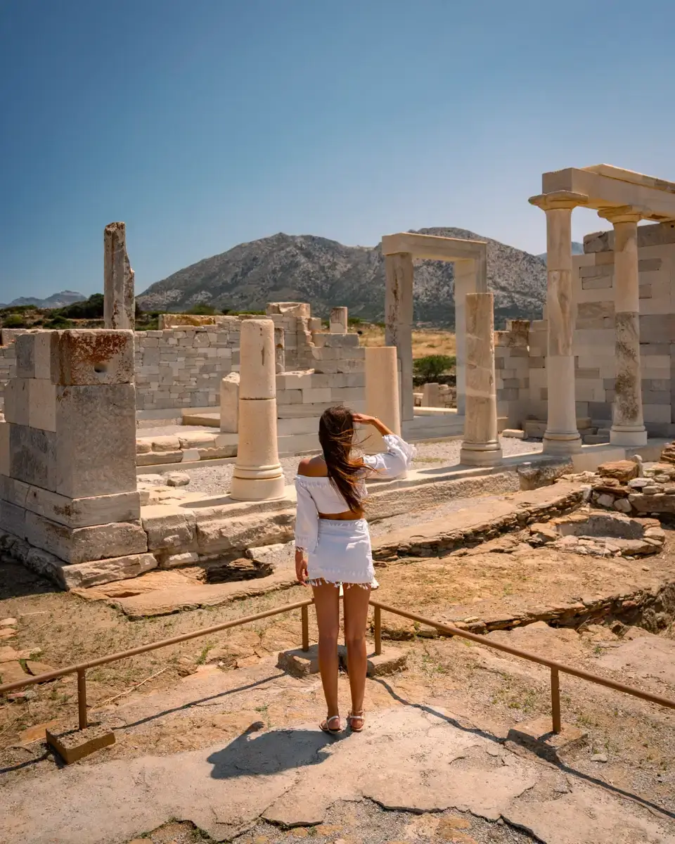 ancient Demeter temple in Greece, on of the best sights and a hidden Gem on Naxos Island
