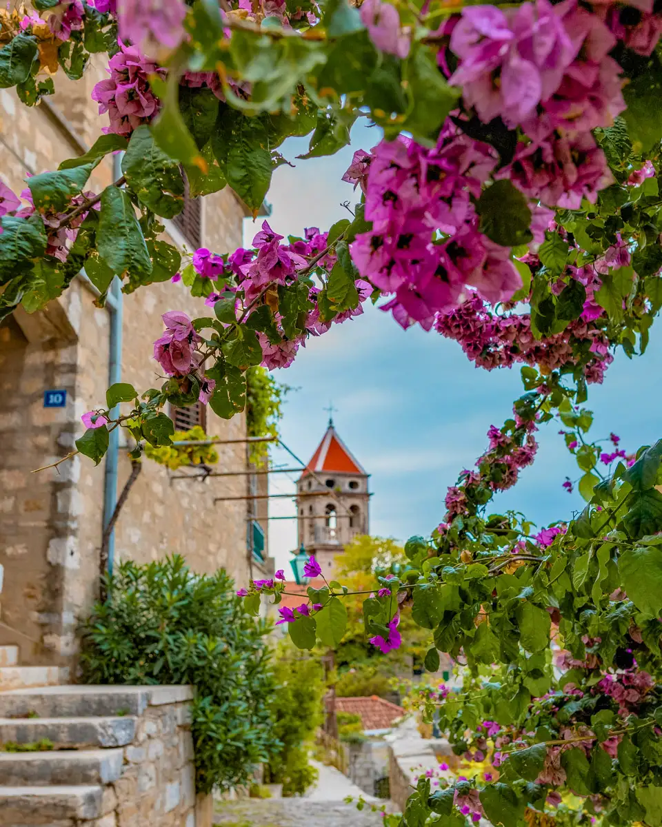 old town of the town Omis in Croatia, a hidden gem and insider tip
