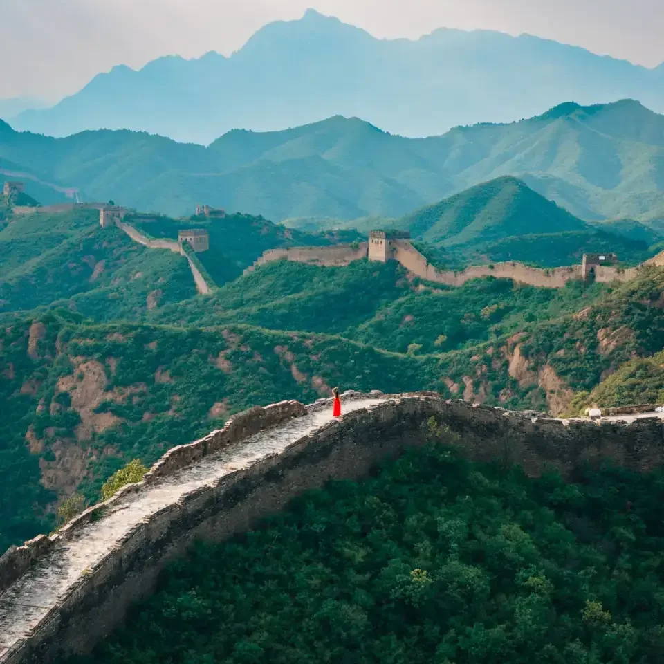 The Great Wall of China in Jinshanling, all empty, no tourists, insider tip, epic view