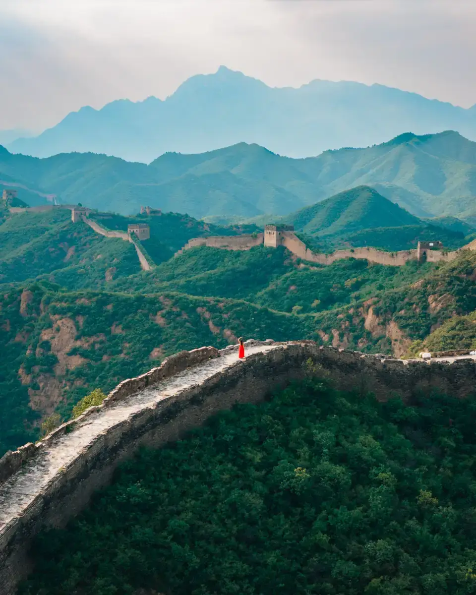 The Great Wall of China in Jinshanling, all empty, no tourists, insider tip, epic view
