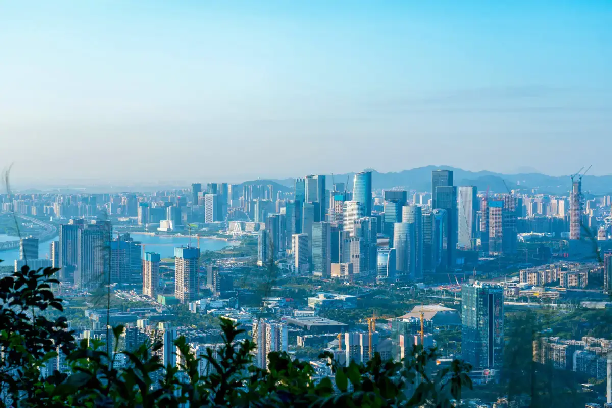 city skyline view, Shenzhen, china