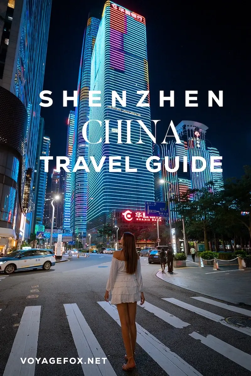 Shenzhen, china travel guide with map