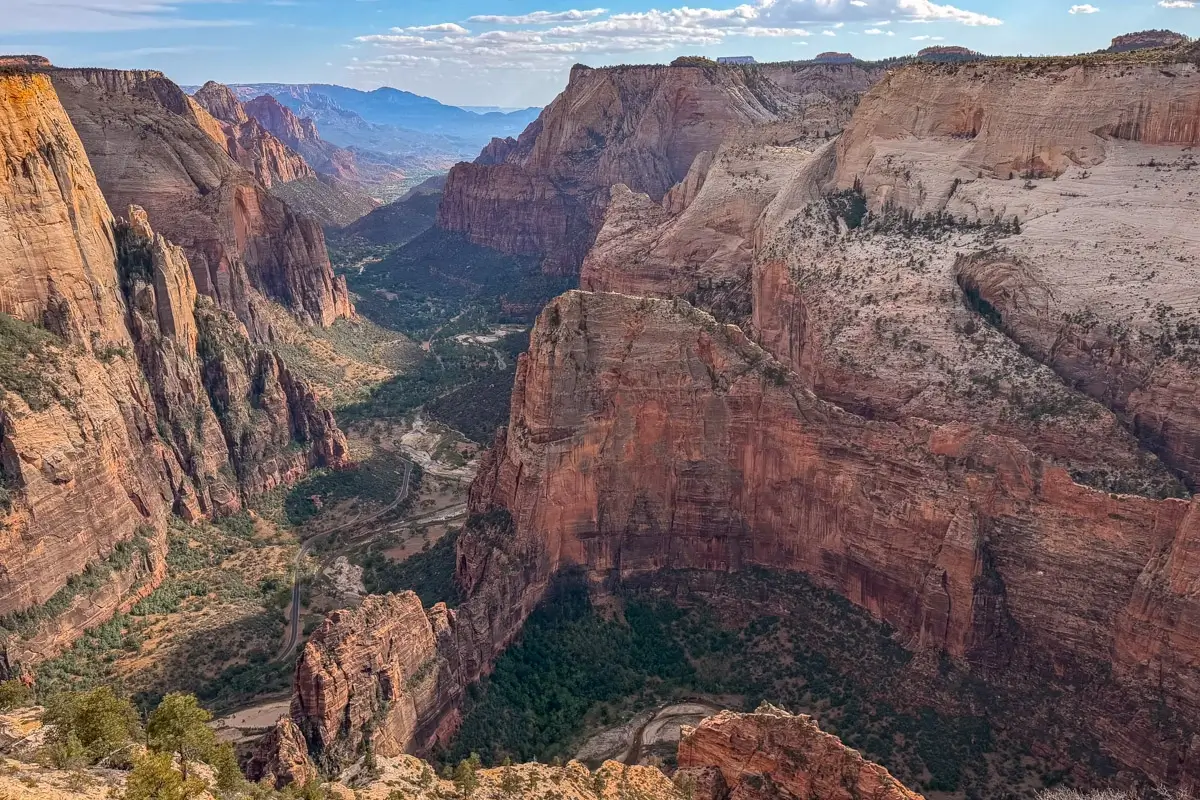 angels-landing-hike-zion-national-park View over angels landing, one of the best hikes in Zion National Park
